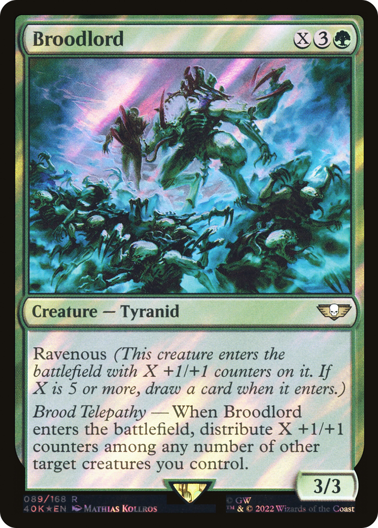 Broodlord (Surge Foil) (40K-89★) - Warhammer 40,000 Commander Foil