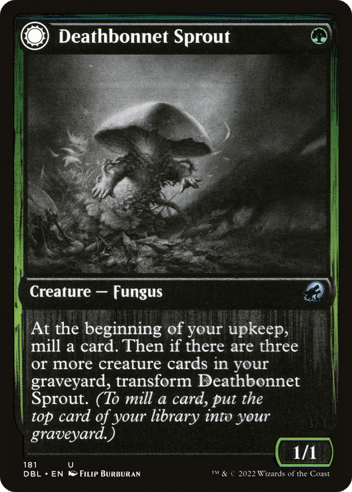 Deathbonnet Sprout (DBL-181) - Innistrad: Double Feature: (Double Faced Transform) Foil