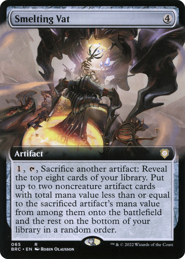 Smelting Vat (Extended Art) (BRC-065) - The Brothers' War Commander: (Extended Art)