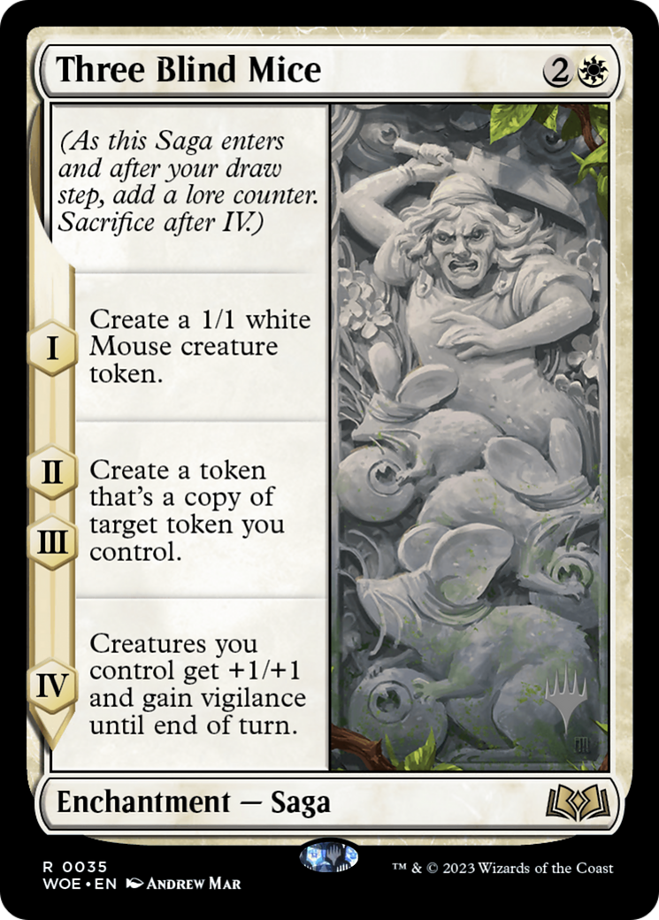 Three Blind Mice (PPWOE-35P) - Wilds of Eldraine Promos Foil