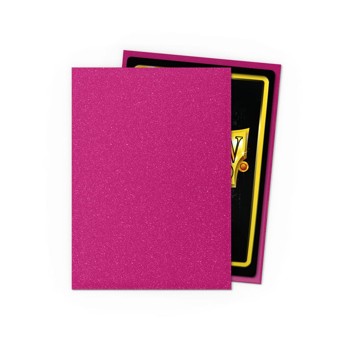 Dragon Shield Sleeves: Standard Matte Sparkles – Pink Sapphire 100CT — sleeves