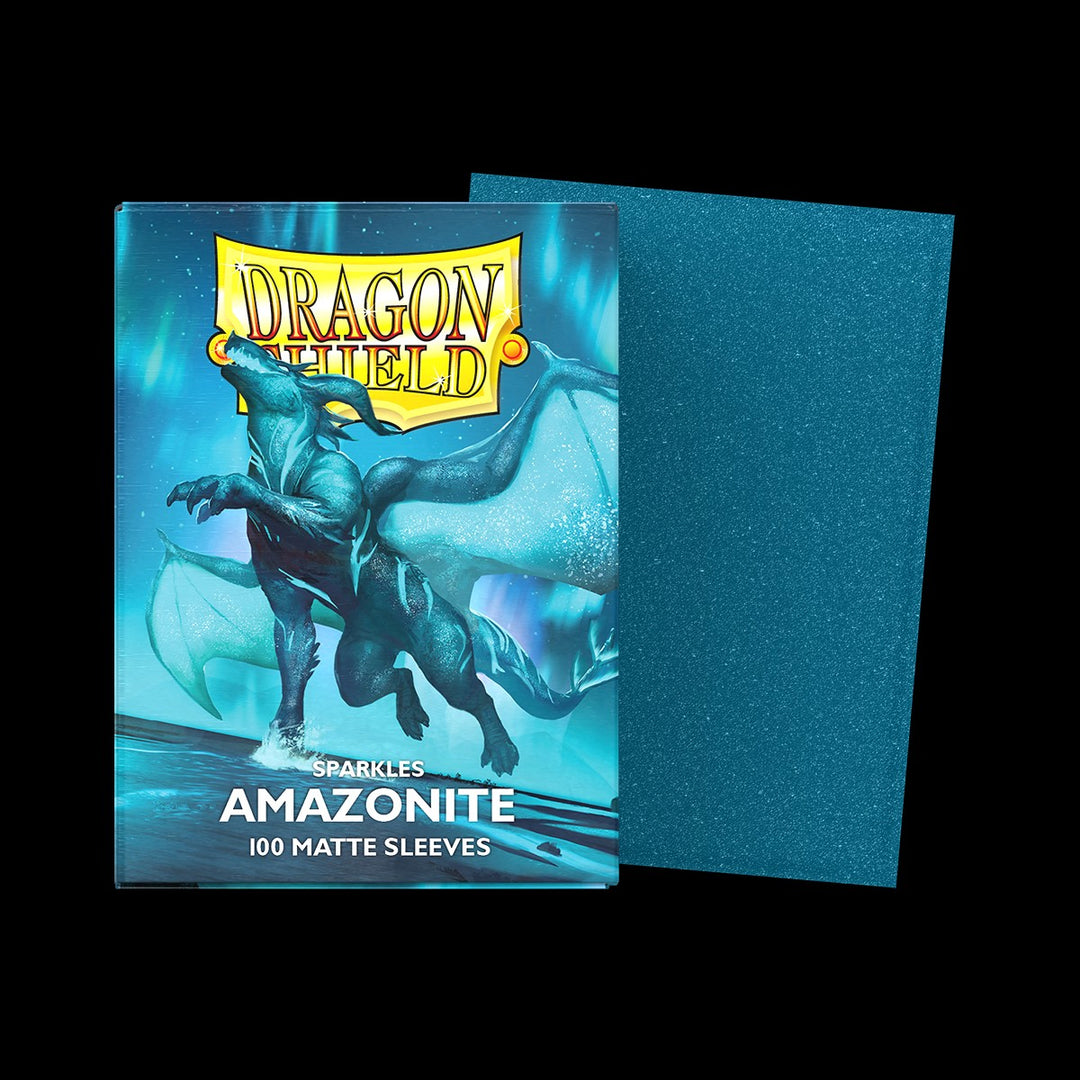 Dragon Shield Sleeves: Standard Matte Sparkles – Amazonite 100CT