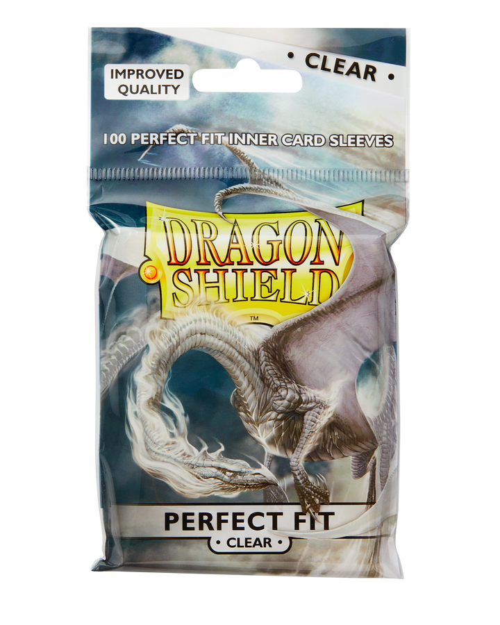 Dragon Shield Sleeves: Perfect Fit Standard - Clear 100CT — official packshot (current packaging)
