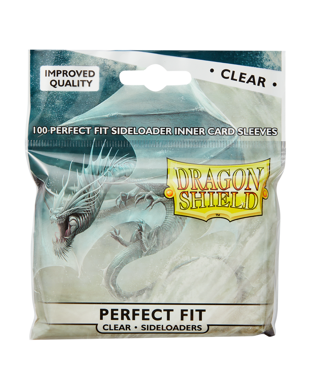 Dragon Shield Sleeves: Perfect Fit Standard Sideload - Clear 100CT — official packshot (current packaging)