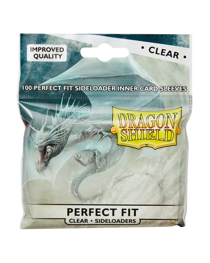 Dragon Shield Sleeves: Perfect Fit Standard Sideload - Clear 100CT — official packshot (current packaging)