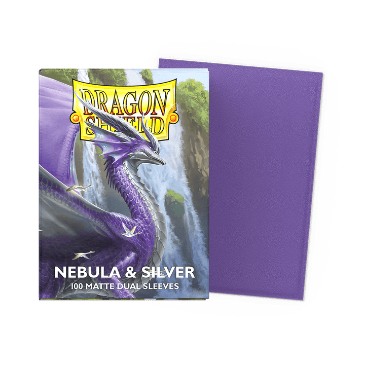 Dragon Shield Sleeves: Standard Matte Dual - Nebula & Silver 100CT