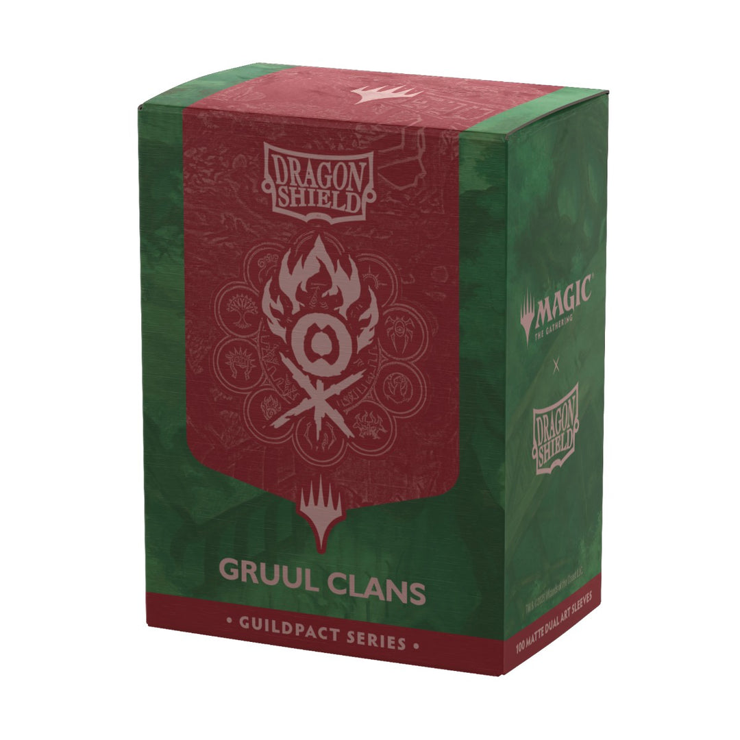 Dragon Shield Sleeves: Standard Matte Dual Art Magic the Gathering Guildpact Series - Gruul Clans 100CT