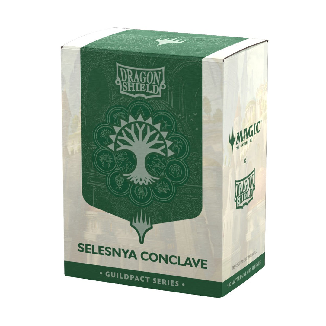 Dragon Shield Sleeves: Standard Matte Dual Art Magic the Gathering Guildpact Series - Selesnya Conclave 100CT