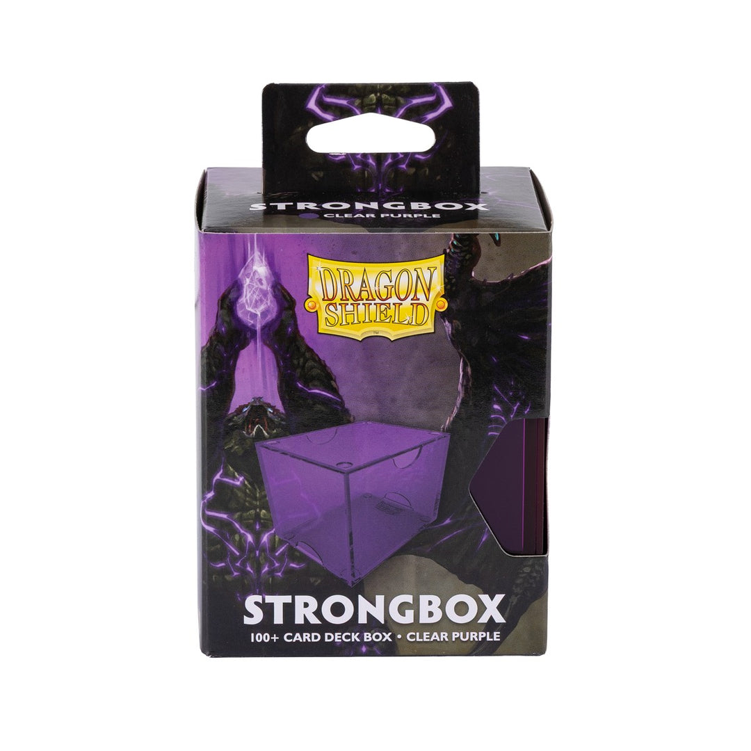 Dragon Shield Strongbox: 100+ Card Deck Box - Clear Purple