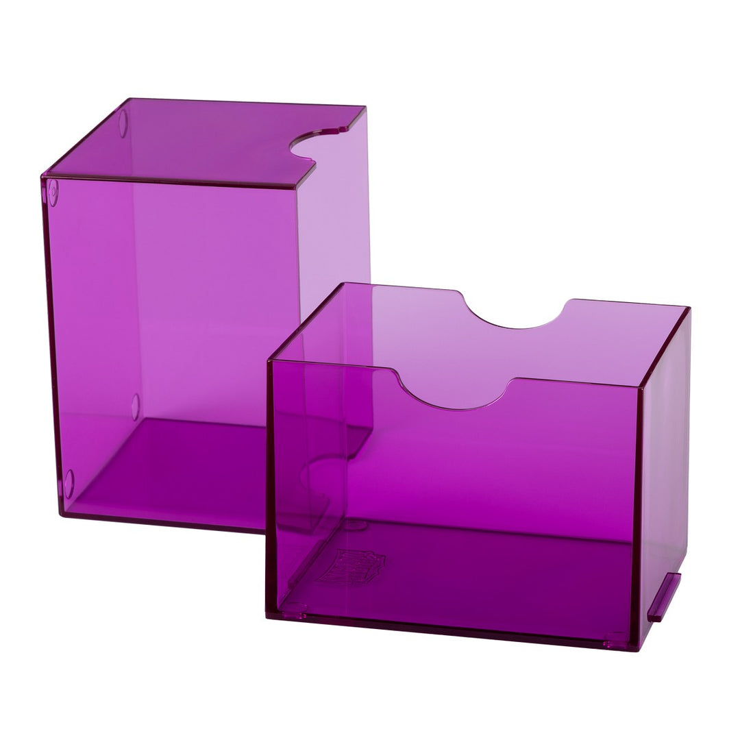 Dragon Shield Strongbox: 100+ Card Deck Box - Clear Purple