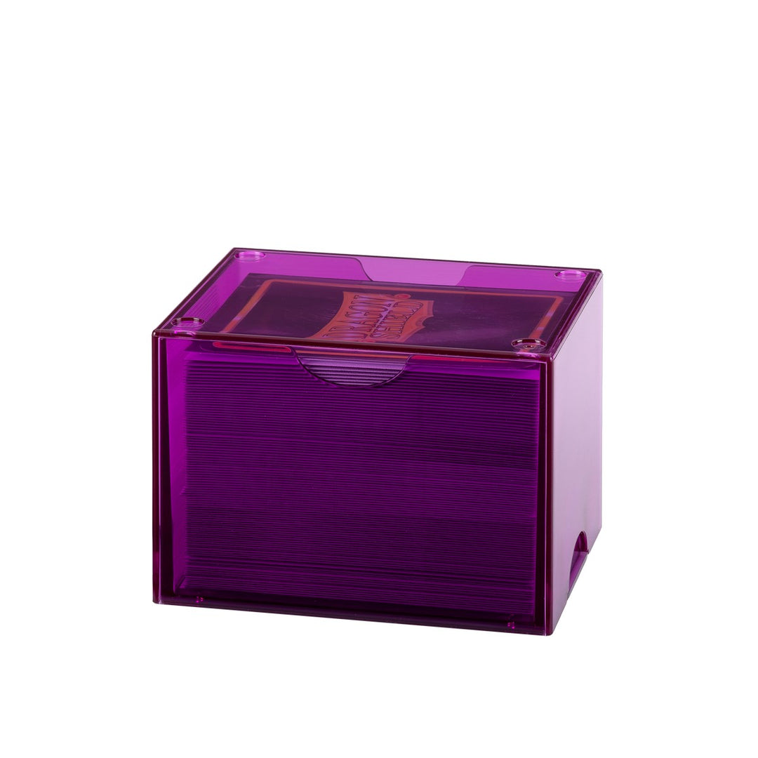 Dragon Shield Strongbox: 100+ Card Deck Box - Clear Purple
