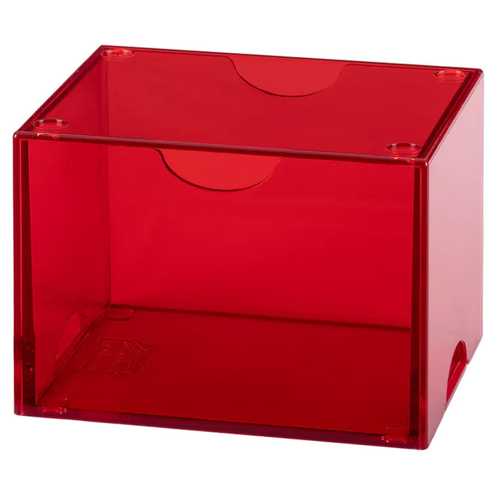 Dragon Shield Strongbox: 100+ Card Deck Box - Clear Red