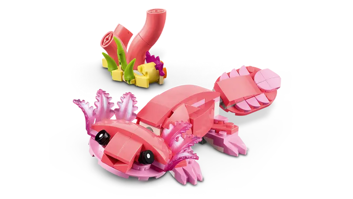 LEGO Creator 3 in 1 Wild Animals: Pink Flamingo, Cockatoo, Axolotl - 31170