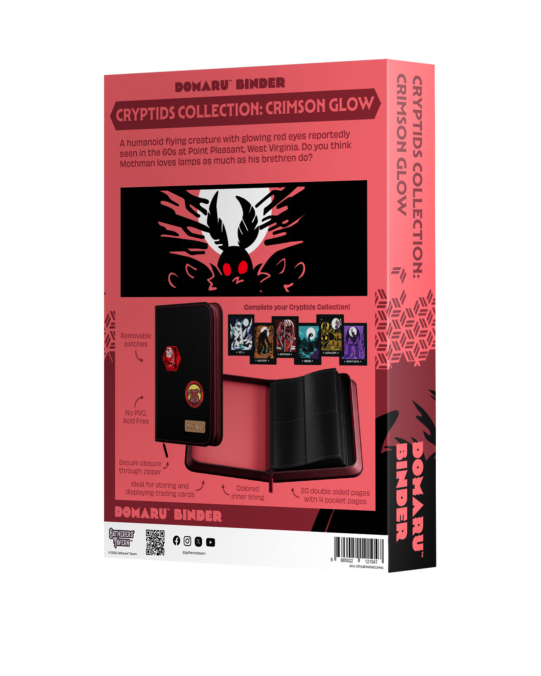 Gatherers' Tavern - Domaru Binder: 4-Pocket Cryptids Collection - Crimson Glow