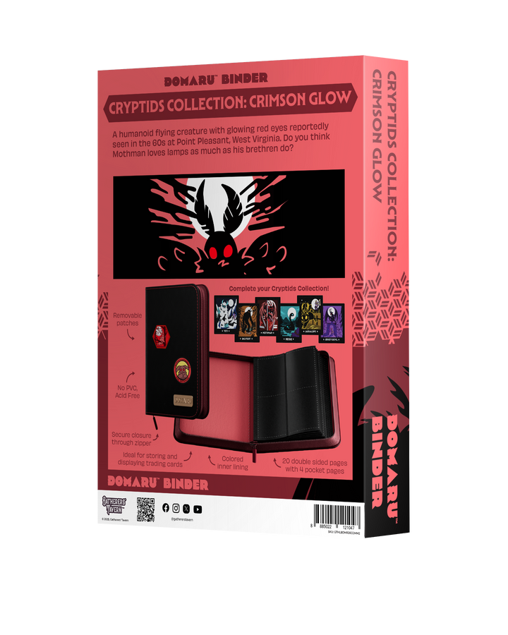 Gatherers' Tavern - Domaru Binder: 4-Pocket Cryptids Collection - Crimson Glow