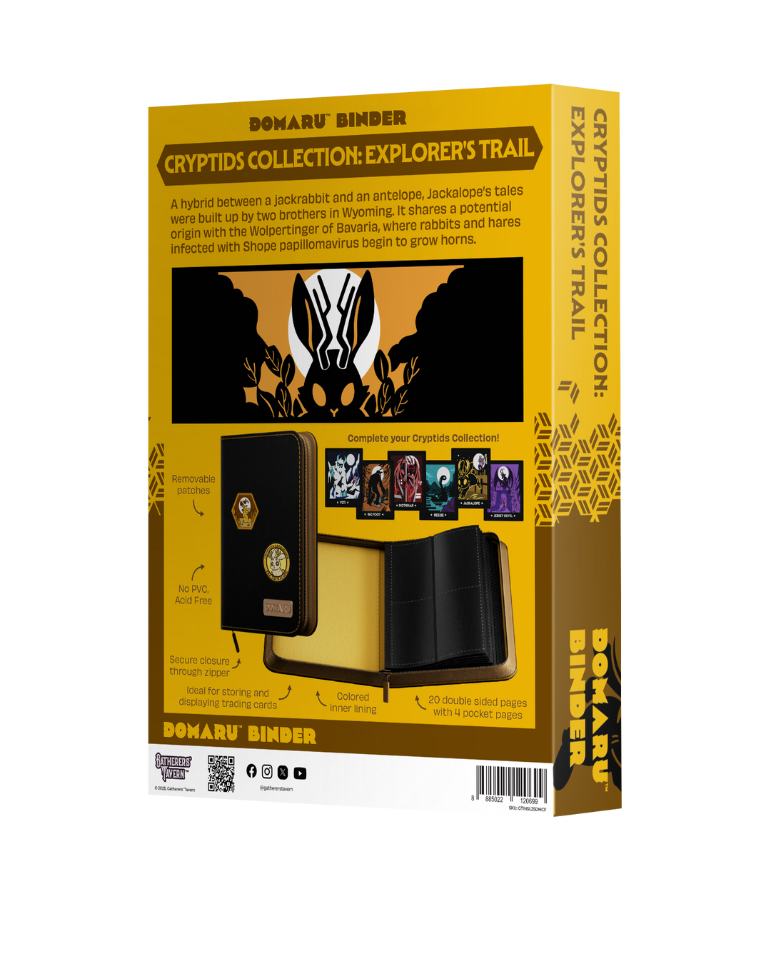 Gatherers' Tavern - Domaru Binder: 4-Pocket Cryptids Collection - Explorer's Trail