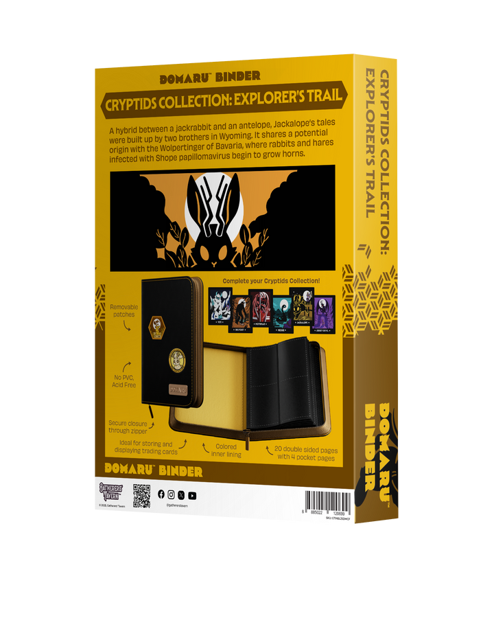 Gatherers' Tavern - Domaru Binder: 4-Pocket Cryptids Collection - Explorer's Trail