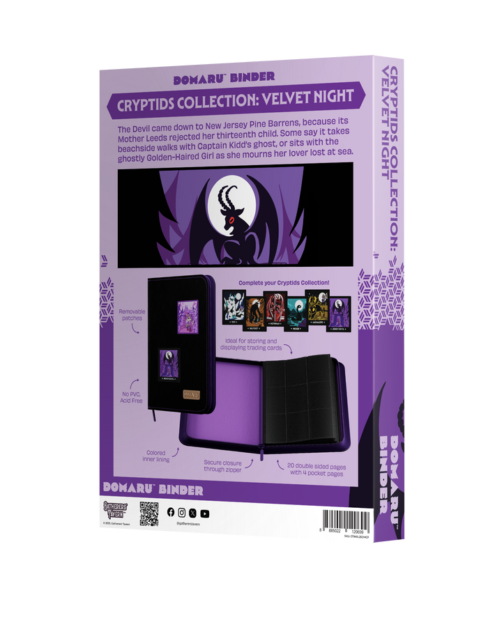 Gatherers' Tavern - Domaru Binder: 9-Pocket Cryptids Collection - Velvet Night