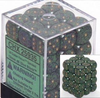 Chessex Speckled Golden Recon 12mm D6 Block (36)