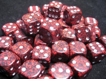 Chessex Speckled Silver Volcano 12mm D6 Block (36)