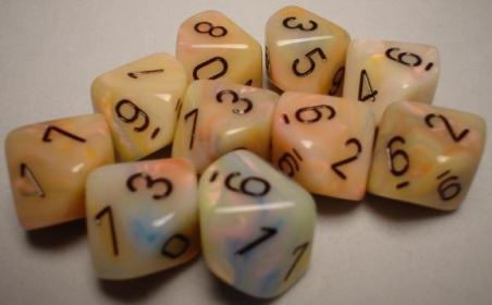Chessex Festive Circus/Black 7-Die Set