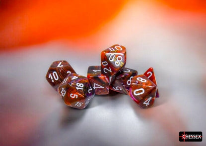 Chessex Festive Symphony/White 7-Die Set