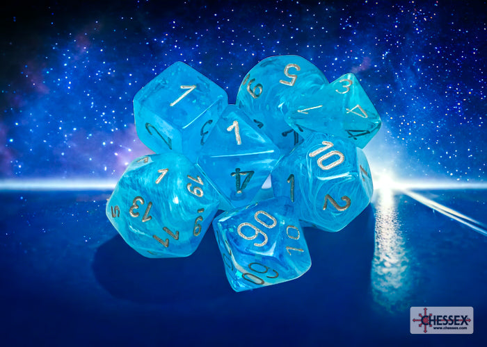 Chessex Luminary Sky/Silver 7-Die Set