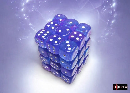 Chessex Nebula Aura/White 12mm D6 Block (36)