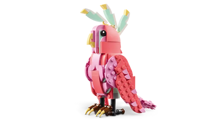 LEGO Creator 3 in 1 Wild Animals: Pink Flamingo, Cockatoo, Axolotl - 31170