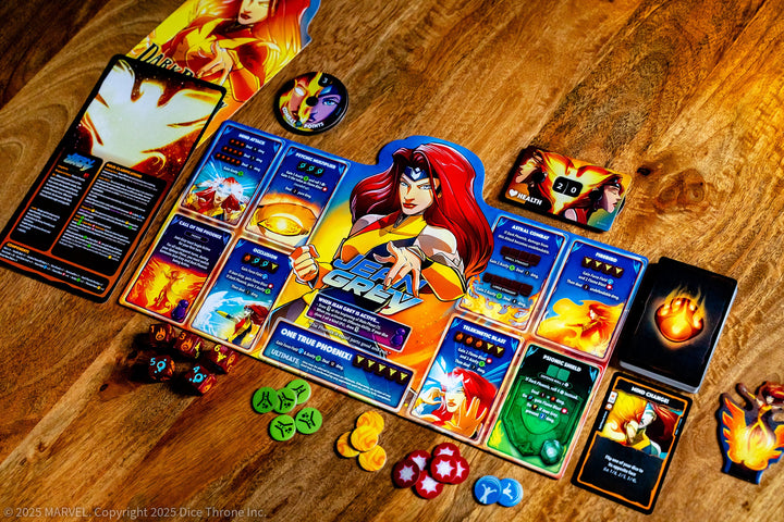 Marvel Dice Throne X-Men Box 2 (Cyclops, Gambit, Rogue, Jean Grey) — Jean Grey hero setup