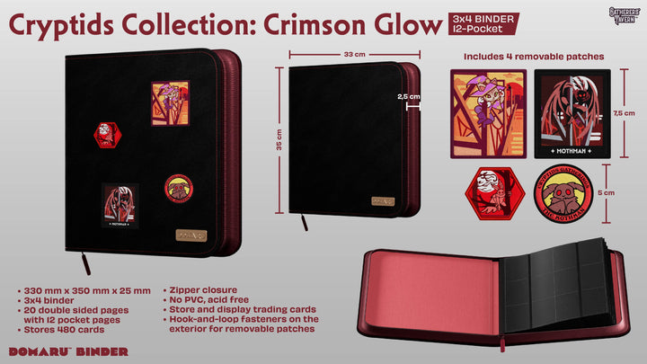 Gatherers' Tavern - Domaru Binder: 12-Pocket Cryptids Collection - Crimson Glow