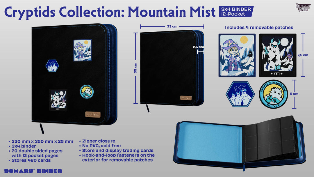 Gatherers' Tavern - Domaru Binder: 12-Pocket Cryptids Collection - Mountain Mist