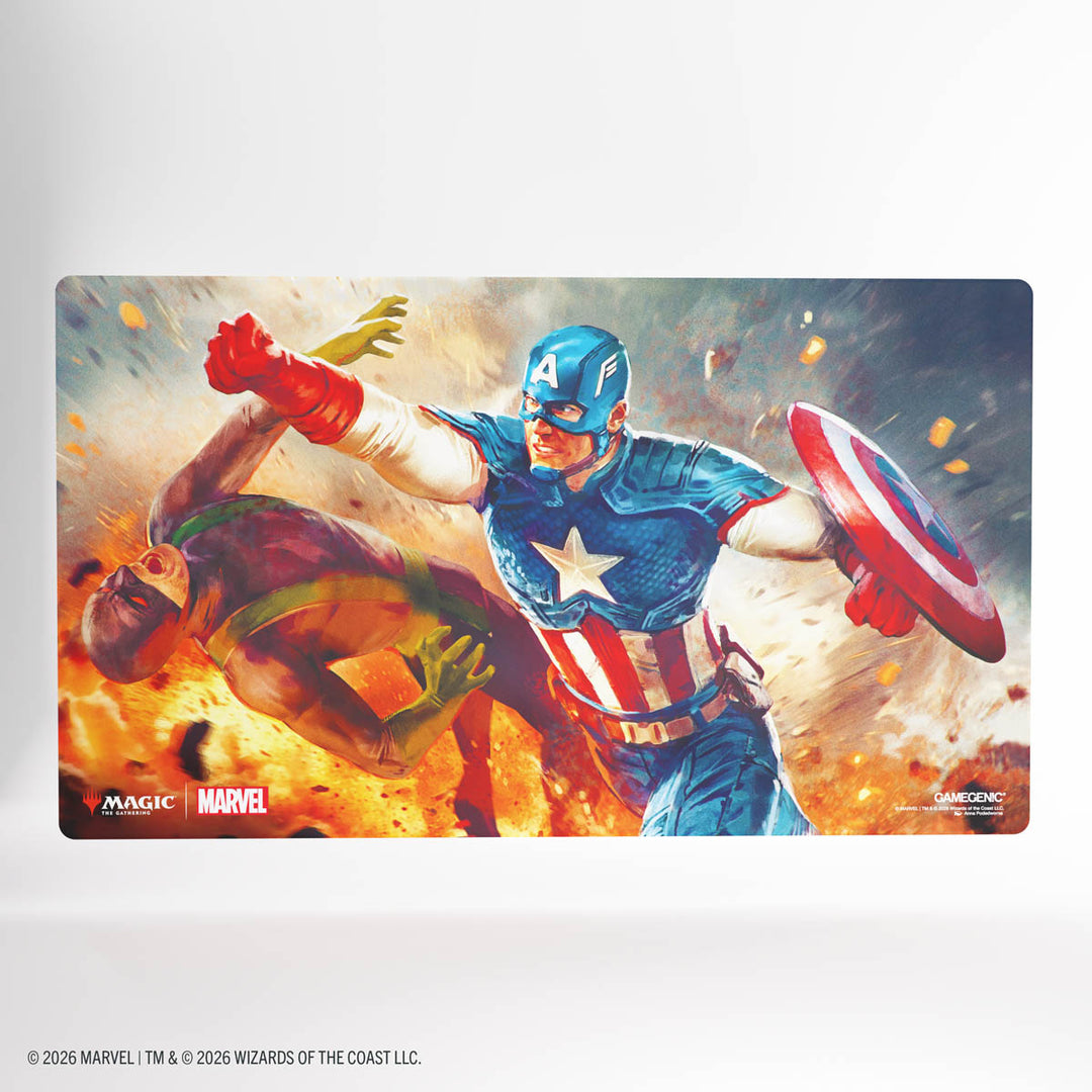 Magic: The Gathering PLAYMAT: Captain America, Super-Soldier