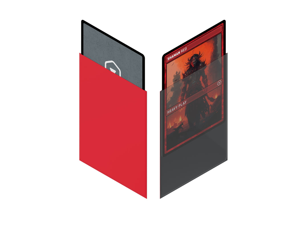 Heavy Play CURV Sleeves Standard 100 Count Shaman Red