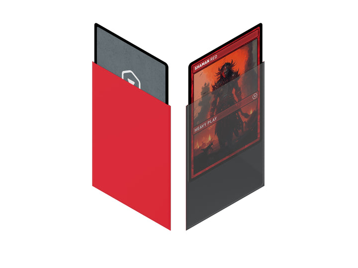Heavy Play CURV Sleeves Standard 100 Count Shaman Red