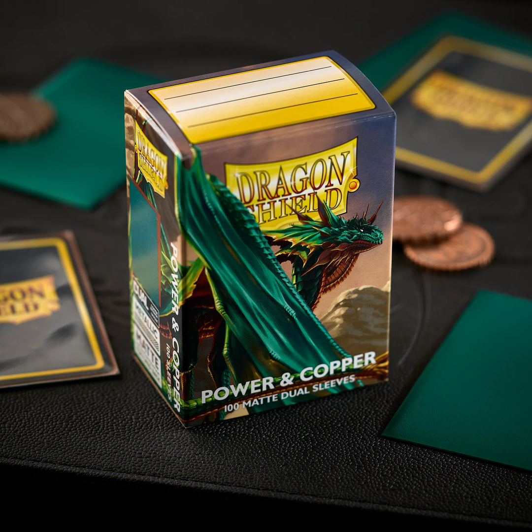 Dragon Shield Sleeves: Power & Copper - Matte Dual Sleeves