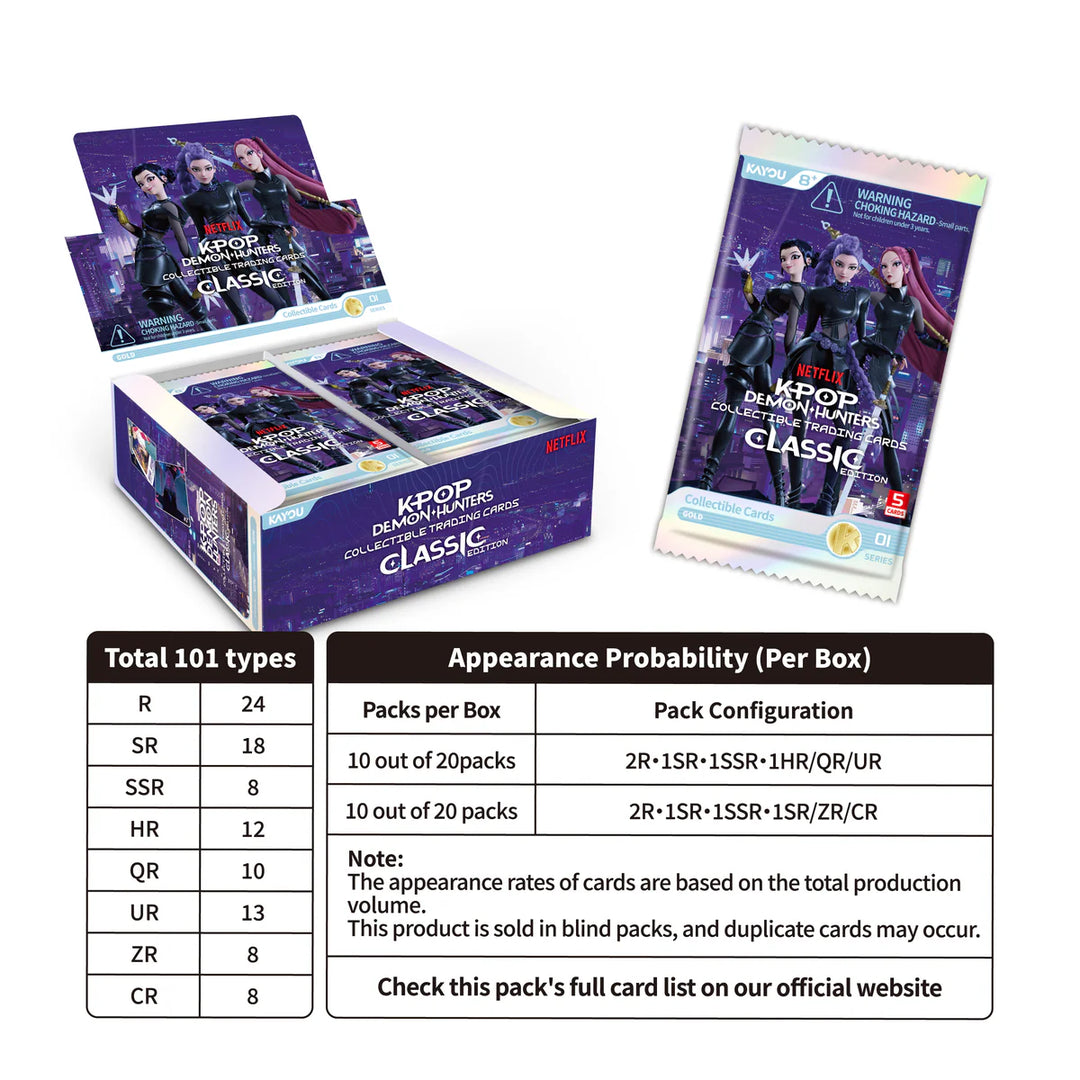 K-Pop Demon Hunters Collectible Trading Cards Classic Edition Pack