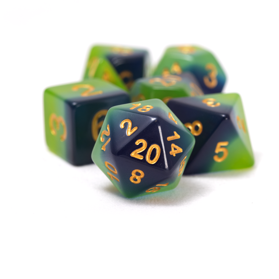 Sirius Dice Dice Set - Translucent - Green Blue