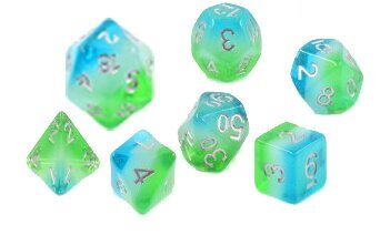 Sirius Dice Dice Set - Blue Hawaiian
