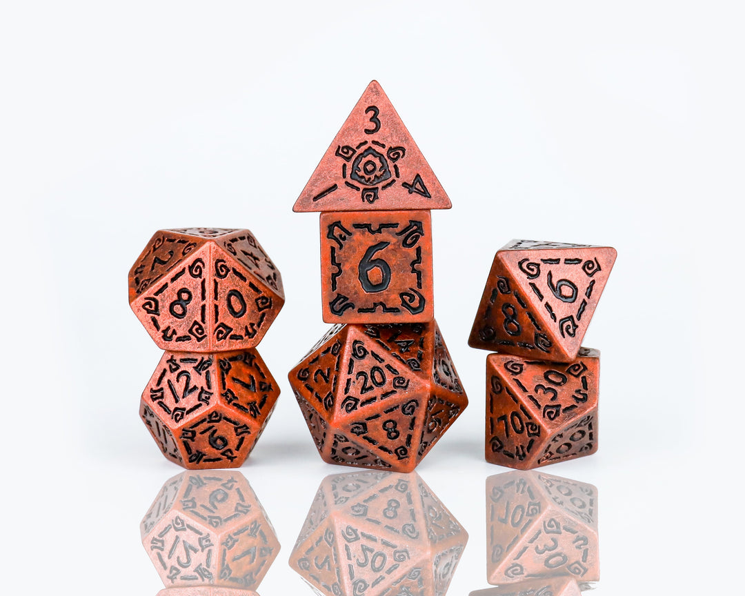 Sirius Dice Dice Set - Illusory Metal - Copper