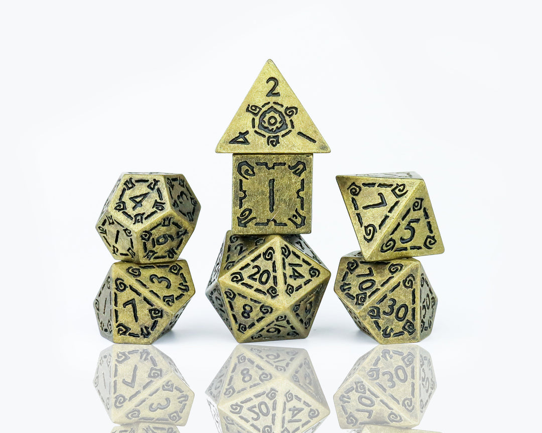 Sirius Dice Dice Set - Illusory Metal - Gold
