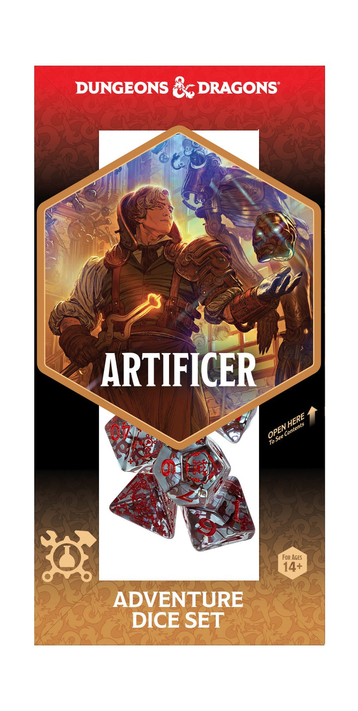 Sirius Dice: 14CT D&D Adventure Dice Set - Artificer (Clear)