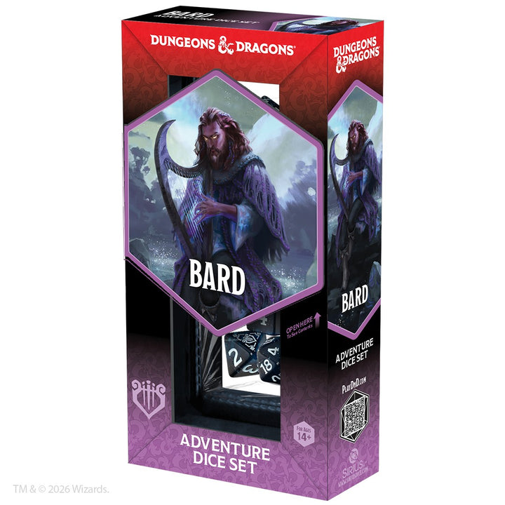 Sirius Dice: D&D Adventure Dice - Bard: Blue, Black