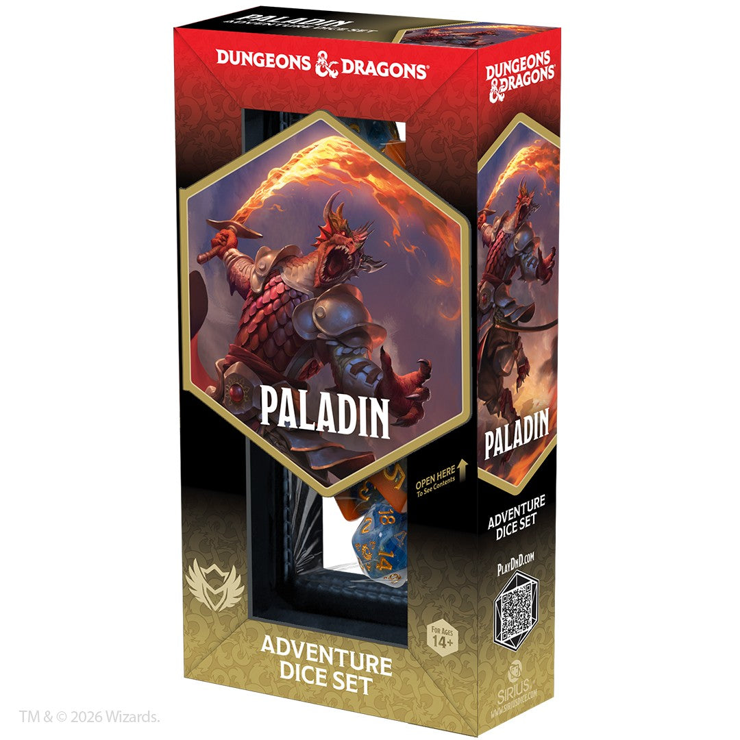 Sirius Dice: D&D Adventure Dice - Paladin: Orange, Blue