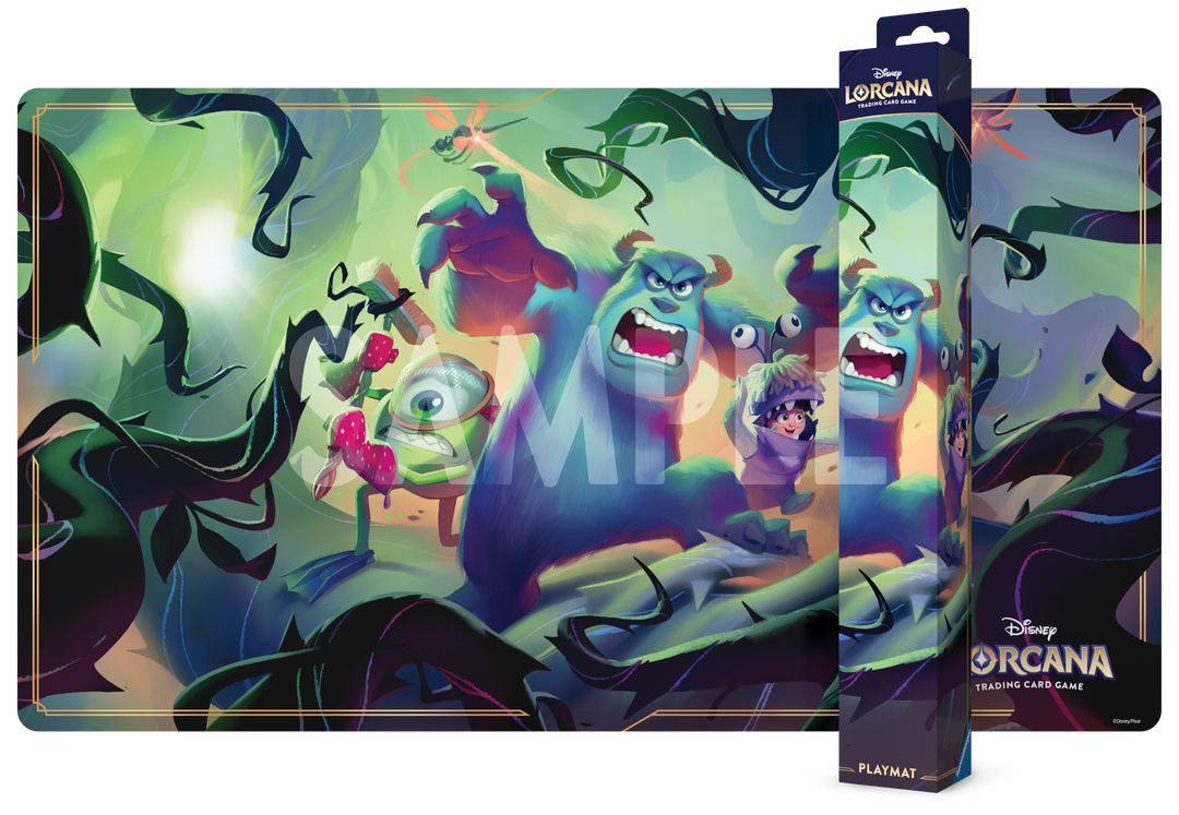Disney Lorcana - Mike Wazowski, Sully, and Boo in Attack of the Vine Playmat