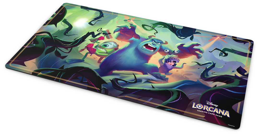 Disney Lorcana - Mike Wazowski, Sully, and Boo in Attack of the Vine Playmat