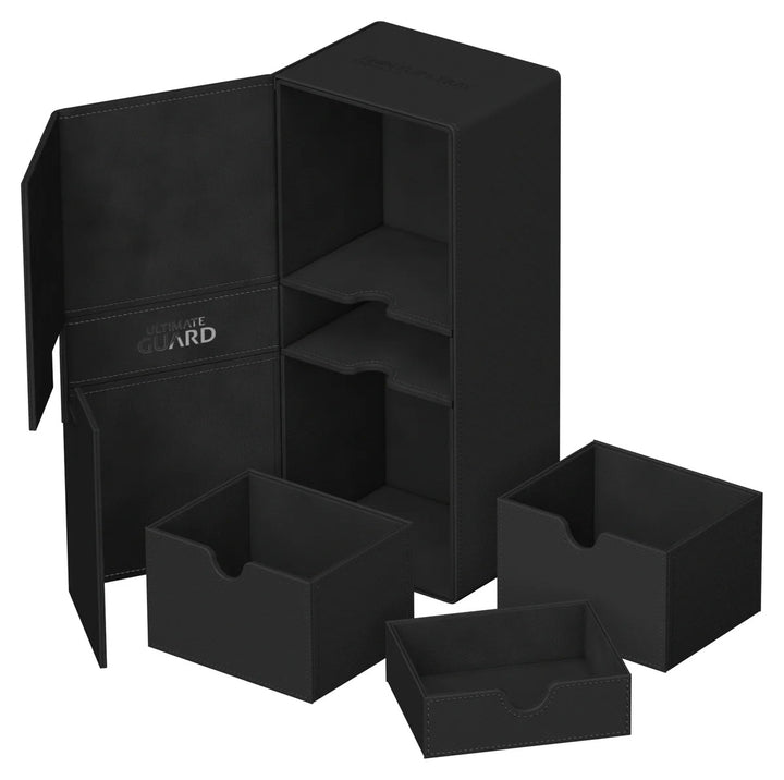 Ultimate Guard Twin Flip'n'Tray 266+ Black Monocolor — official feature / angle 6