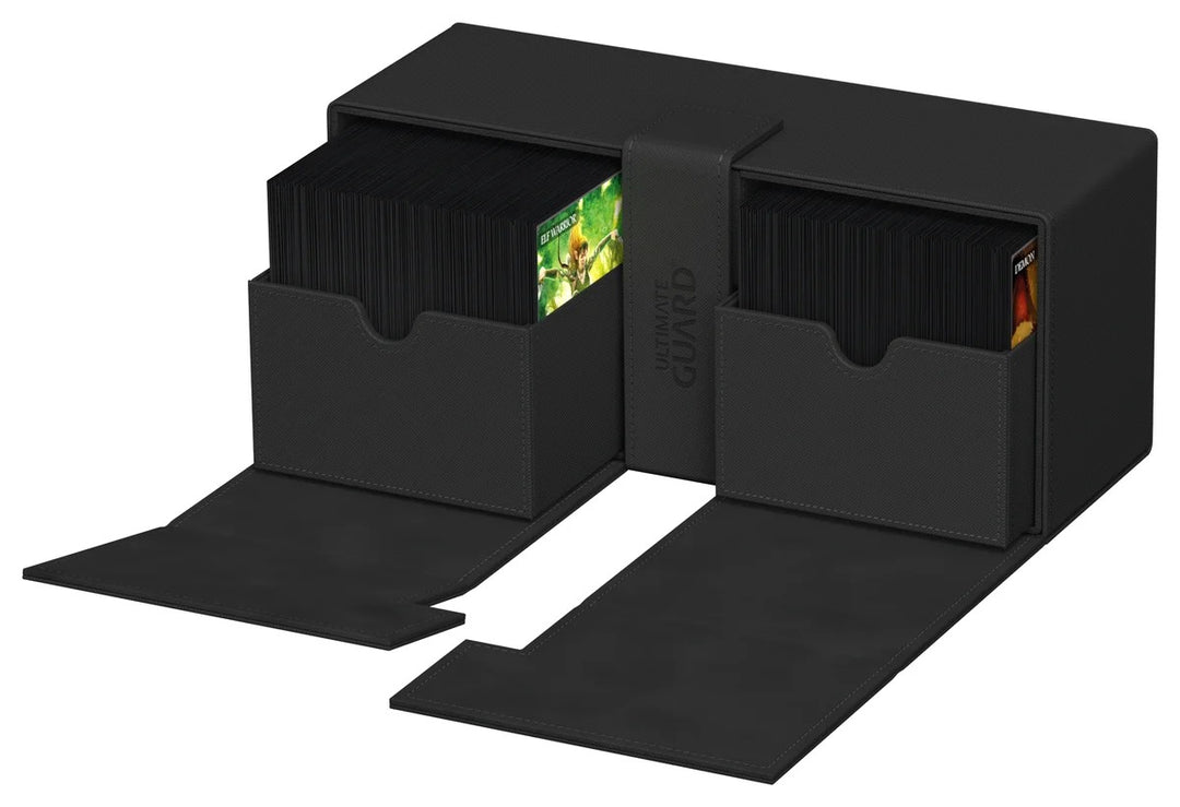 Ultimate Guard Twin Flip'n'Tray 266+ Black Monocolor — official angle 7