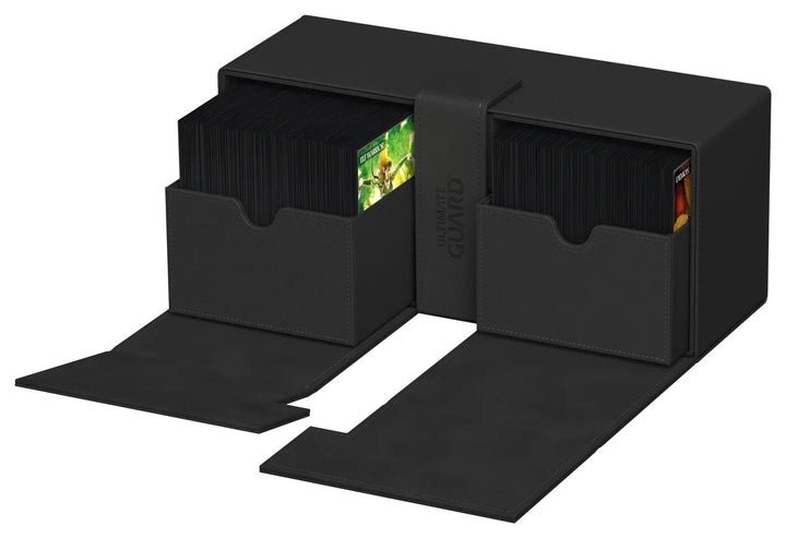 Ultimate Guard Twin Flip'n'Tray 266+ Black Monocolor — official angle 7