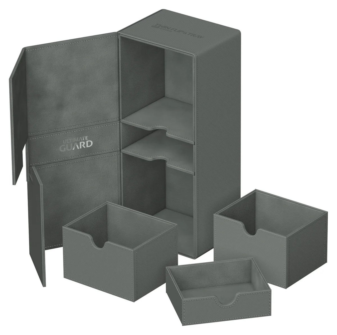 Ultimate Guard Twin Flip'n'Tray 266+ Grey Monocolor — official feature / angle 6